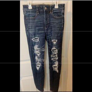 ripped super stretchy skinned jeans